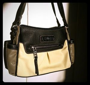 CHAPS Black and White Handbag Purse